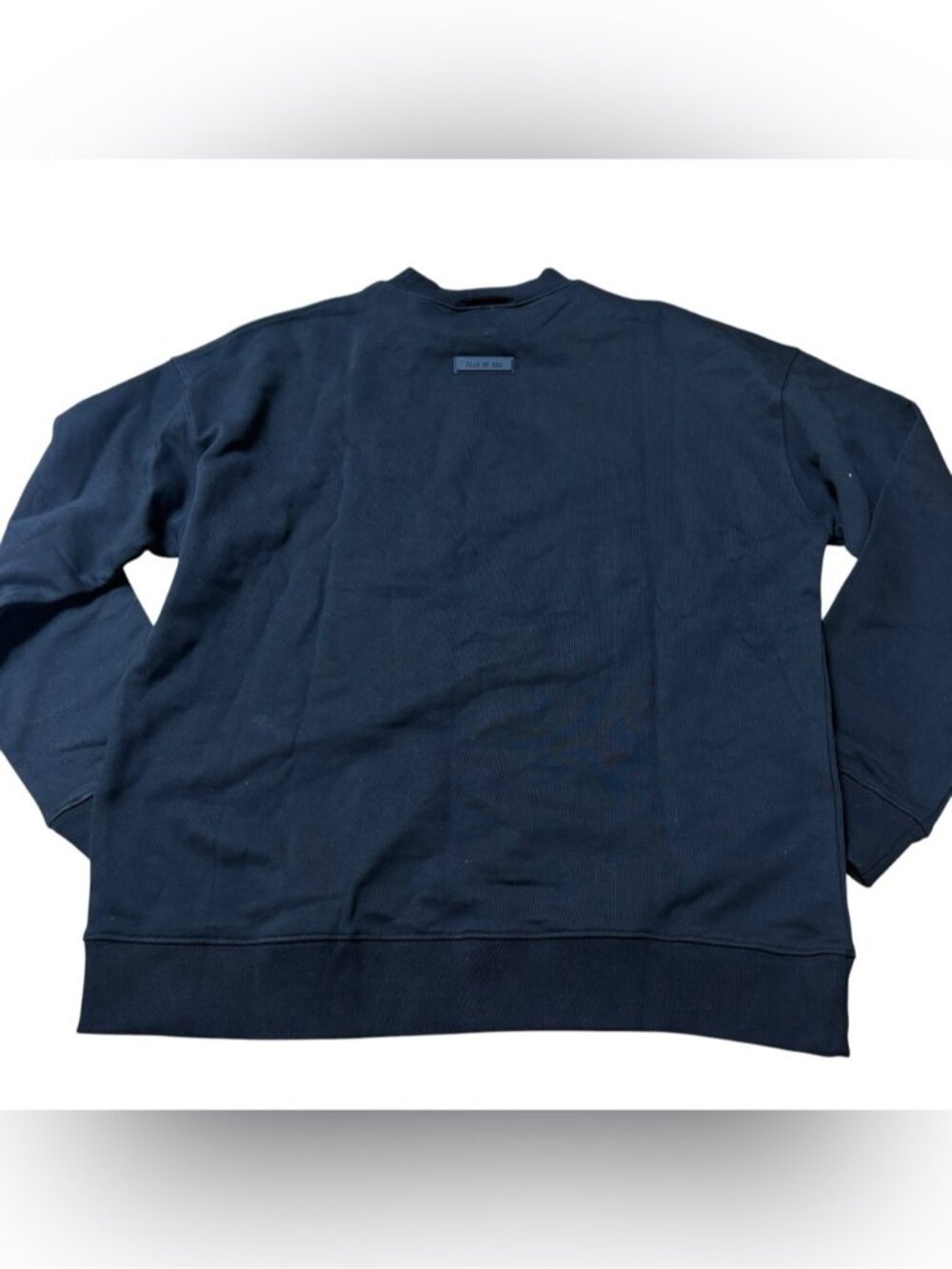 Essentials Fear of God Crewneck Sweater Black and Blue Size Large - Picture 3 of 9